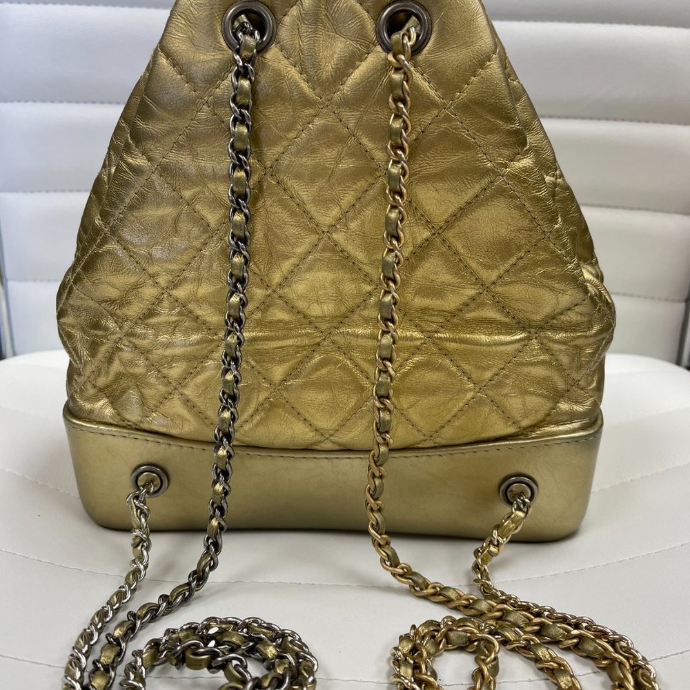 Chanel Gabrielle Backpack Quilted Calfskin Small - Picture 13 of 14